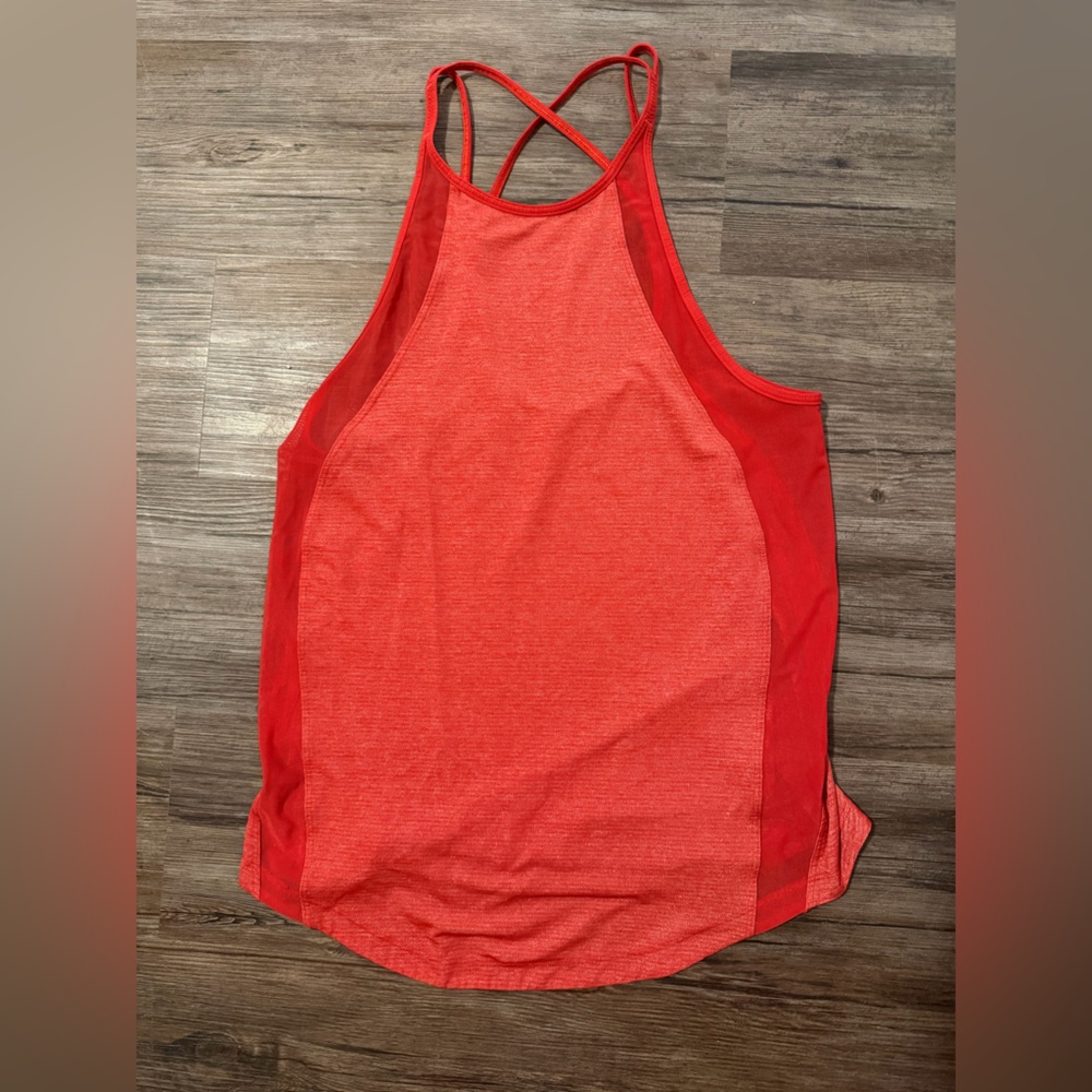 lululemon athletica Red Racerback Tank Top